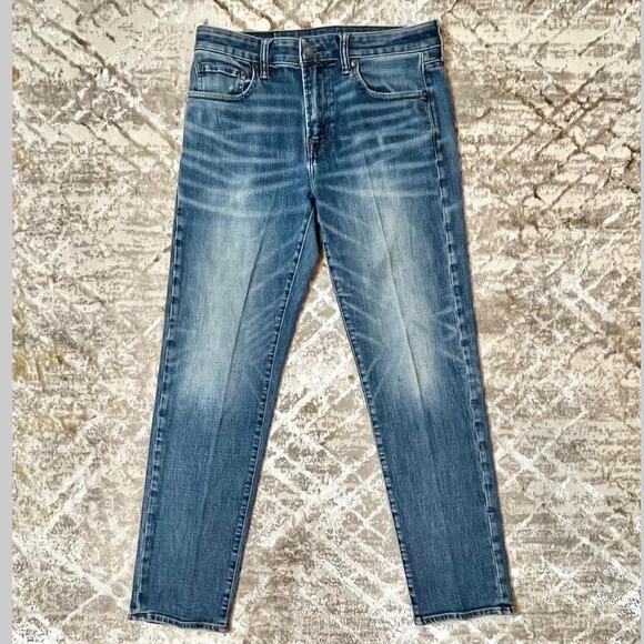 American Eagle Men’s Slim Straight Fit Jeans - Light Wash Denim 32x32 - Picture 1 of 8